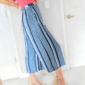 Ecoté : Blue Striped Culottes